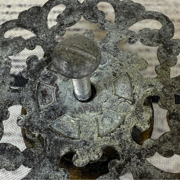 Vintage Brass Made in Japan Drawer Pulls 2 pieces - Picture 4 of 6